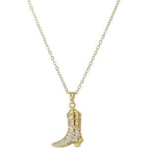 Pendant Necklace Layer Dainty Western Cowgirl 05
